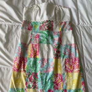 Lilly Pulitzer multi state patch dress
